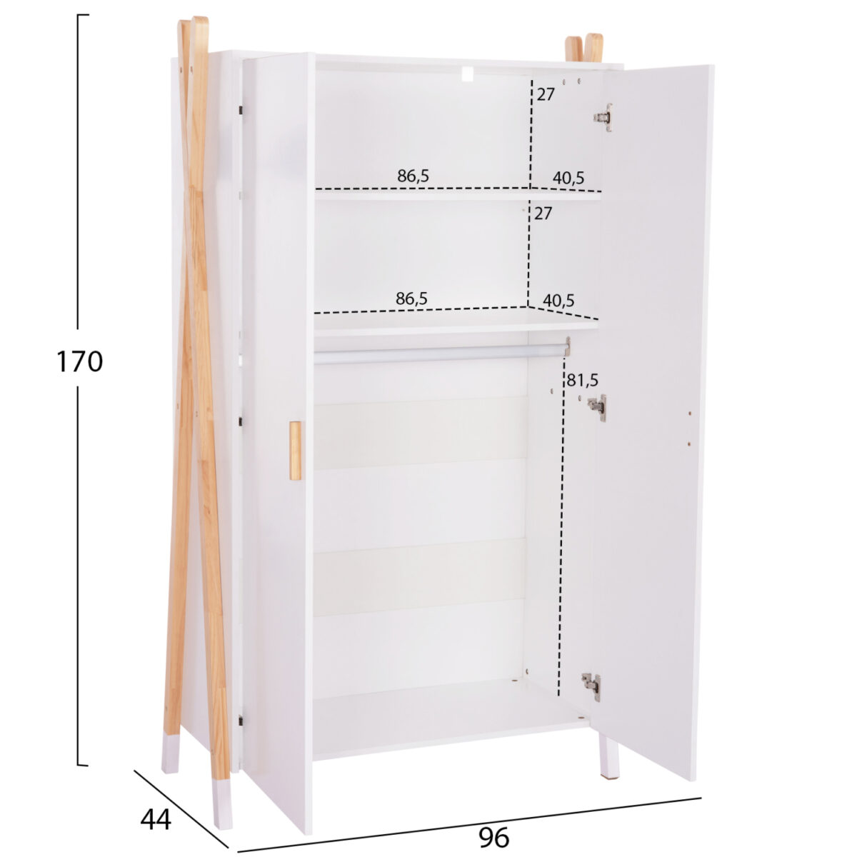 ΣΕΤ ΠΑΙΔΙΚΟΥ ΔΩΜΑΤΙΟΥ 6TMX PASCHAL HM21337 ΞΥΛΟ ΠΕΥΚΟΥ--ΜΕΛΑΜΙΝΗ-ΛΕΥΚΟ - Image 3