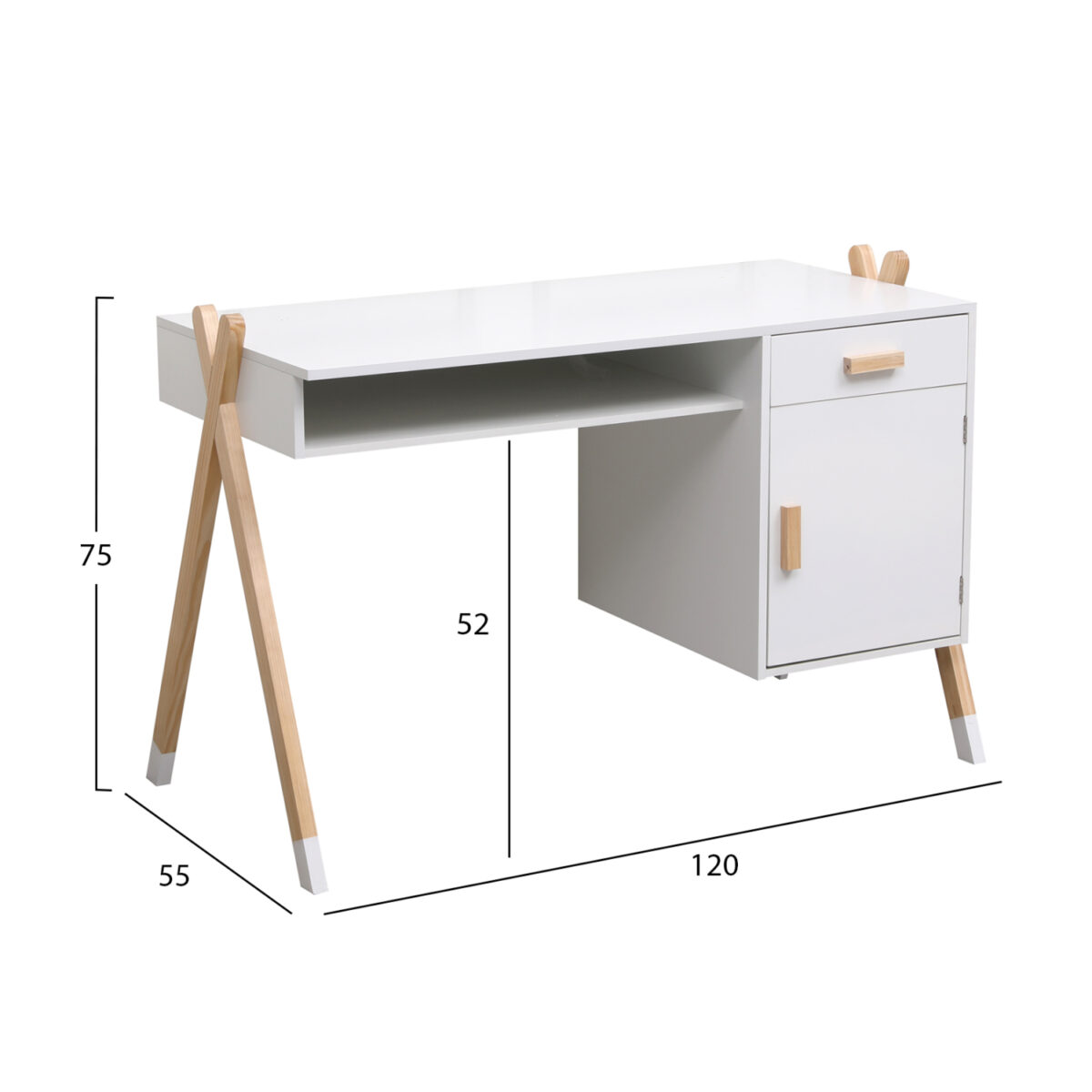 ΣΕΤ ΠΑΙΔΙΚΟΥ ΔΩΜΑΤΙΟΥ 6TMX PASCHAL HM21337 ΞΥΛΟ ΠΕΥΚΟΥ--ΜΕΛΑΜΙΝΗ-ΛΕΥΚΟ - Image 6