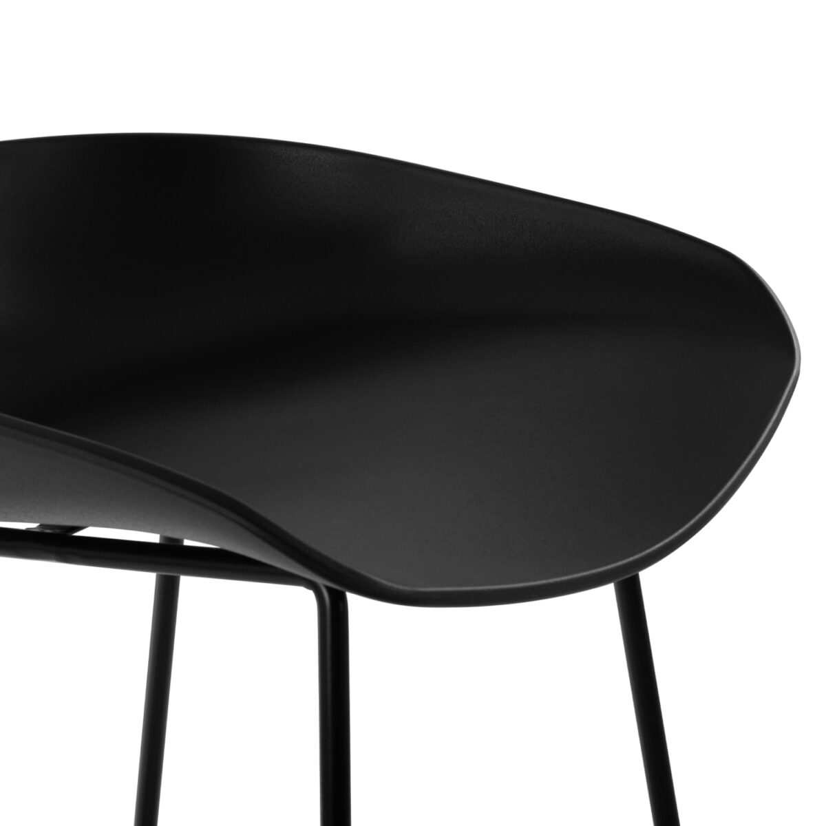 ΣΚΑΜΠΟ ΜΕΤΑΛΛΙΚΟ NAILA HM8450.02 ΜΕ ΚΑΘΙΣΜΑ PP ΜΑΥΡΟ 47x47x83 εκ. - Image 7