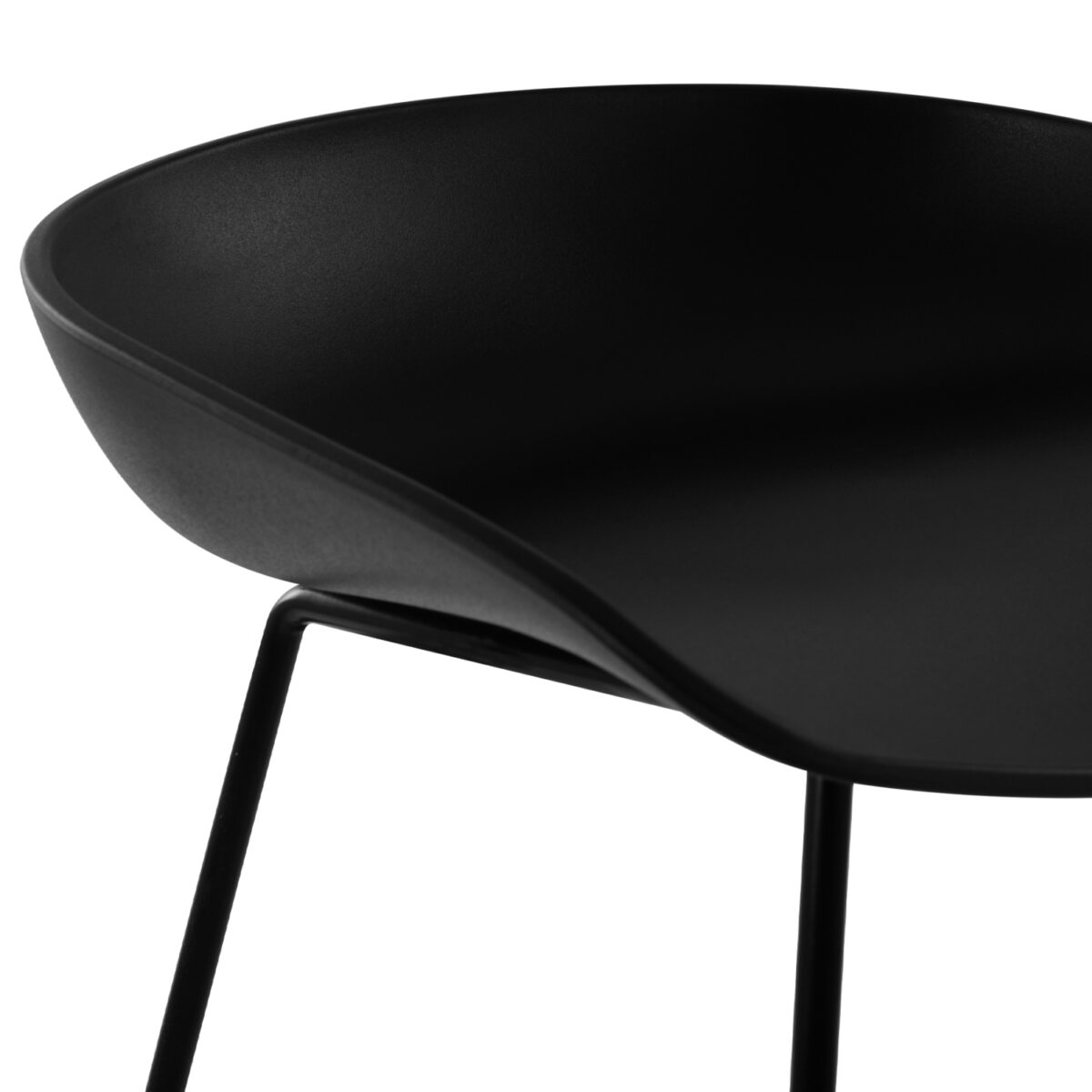 ΣΚΑΜΠΟ ΜΕΤΑΛΛΙΚΟ NAILA HM8450.02 ΜΕ ΚΑΘΙΣΜΑ PP ΜΑΥΡΟ 47x47x83 εκ. - Image 9