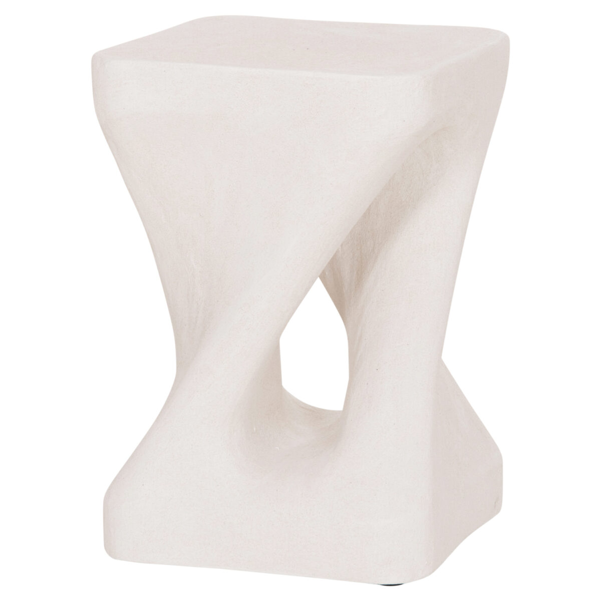 ΣΚΑΜΠΟ ΤΕΤΡΑΓΩΝΟ SANTORINI HM18337 ΠΟΛΥΡΗΤΙΝΗ--ΥΠΟΛΕΥΚΟ ΧΡΩΜΑ 30x30x45Yεκ - Image 7