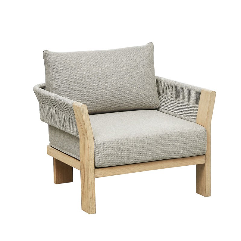 Πολυθρόνα lounge Borromeo Ξύλο Teak