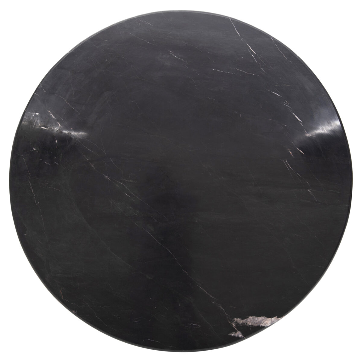 ΤΡΑΠΕΖΙ ΤΡΑΠΕΖΑΡΙΑΣ ΣΤΡΟΓΓΥΛΟ DRAXX HM9687 ΜΑΣΙΦ ΞΥΛΟ ΑΚΑΚΙΑΣ-ΕΠΙΦΑΝΕΙΑ ΜΑΥΡΟ ΜΑΡΜΑΡΟ Φ120x76Υεκ - Image 6