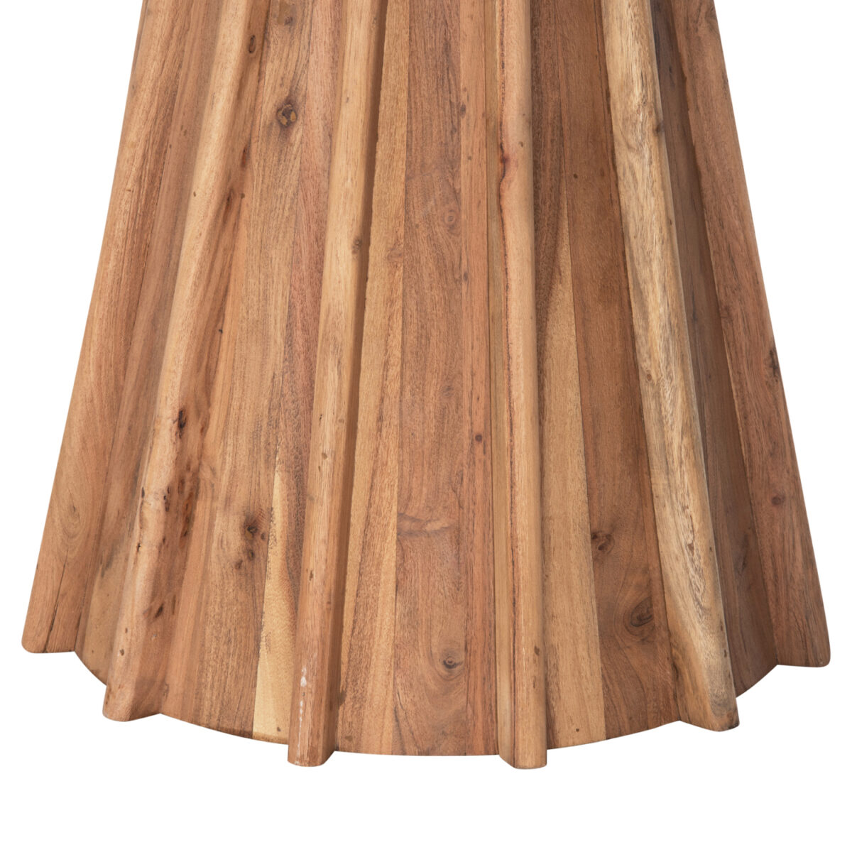 ΤΡΑΠΕΖΙ ΤΡΑΠΕΖΑΡΙΑΣ ΣΤΡΟΓΓΥΛΟ DRAXX HM9687 ΜΑΣΙΦ ΞΥΛΟ ΑΚΑΚΙΑΣ-ΕΠΙΦΑΝΕΙΑ ΜΑΥΡΟ ΜΑΡΜΑΡΟ Φ120x76Υεκ - Image 8