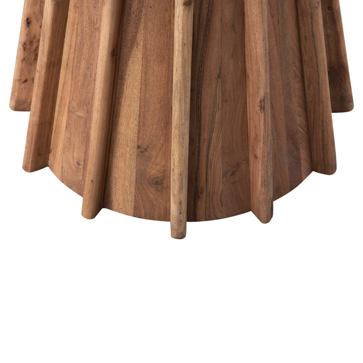 ΤΡΑΠΕΖΙ ΤΡΑΠΕΖΑΡΙΑΣ ΣΤΡΟΓΓΥΛΟ DRAXX HM9687 ΜΑΣΙΦ ΞΥΛΟ ΑΚΑΚΙΑΣ-ΕΠΙΦΑΝΕΙΑ ΜΑΥΡΟ ΜΑΡΜΑΡΟ Φ120x76Υεκ - Image 9