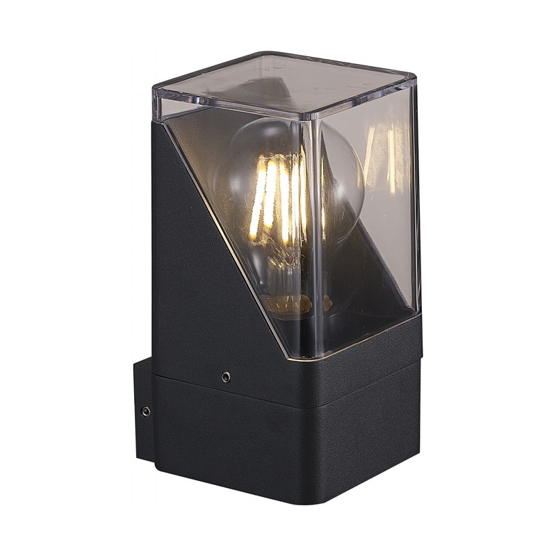 Απλίκα Εξωτερικού Χώρου Vito Square Αλουμινίου Σκούρο Γκρι 15W