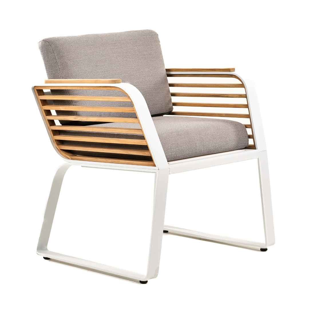 Καρέκλα Wing Aλουμινίου/Teak