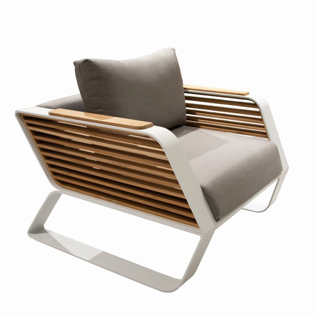 Πολυθρόνα lounge Wing Αλουμινίου