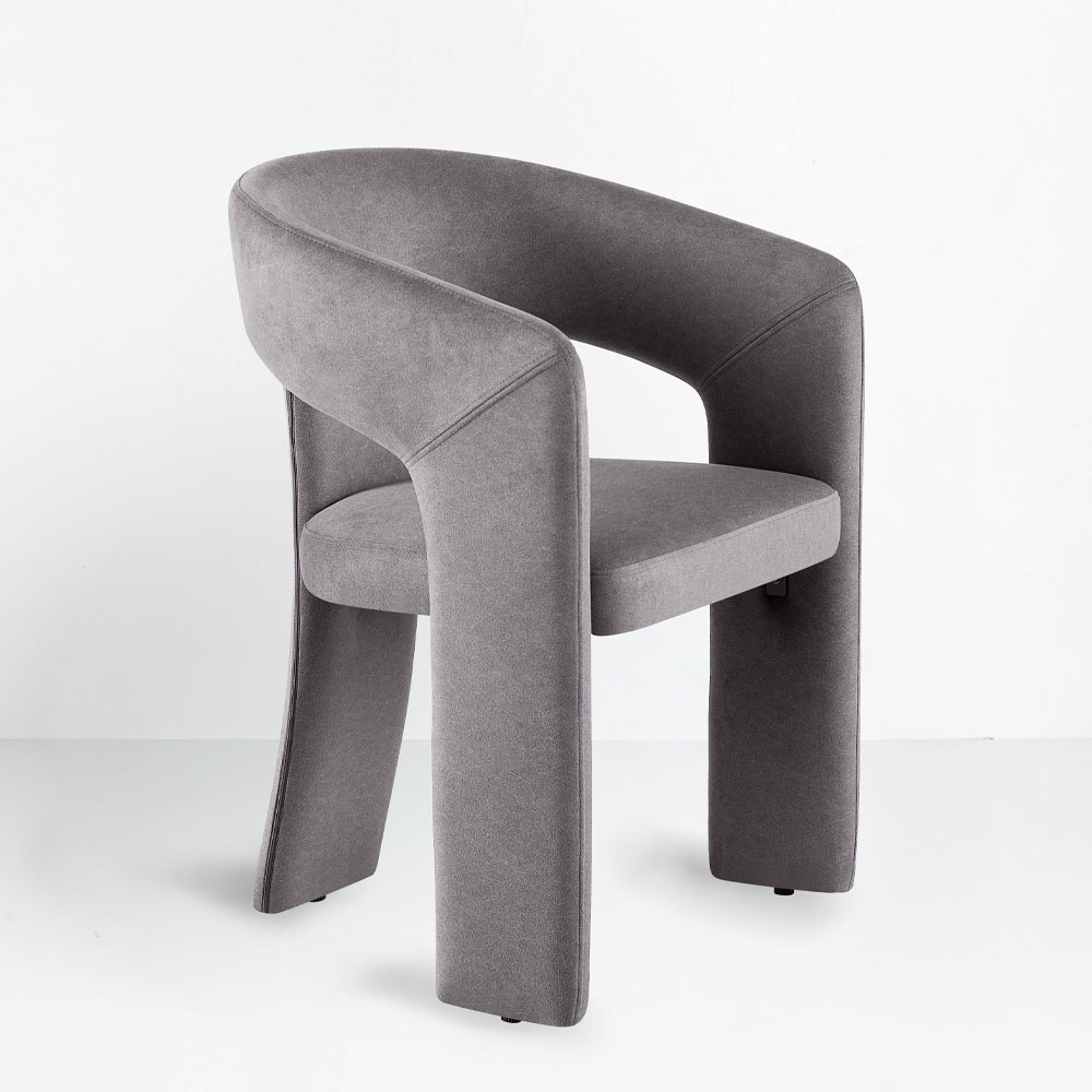 COCO ΚΑΡΕΚΛΑ ΠΟΛΥΘΡΟΝΑ ΓΚΡΙ ΣΚΟΥΡΟ 60x56x81cm