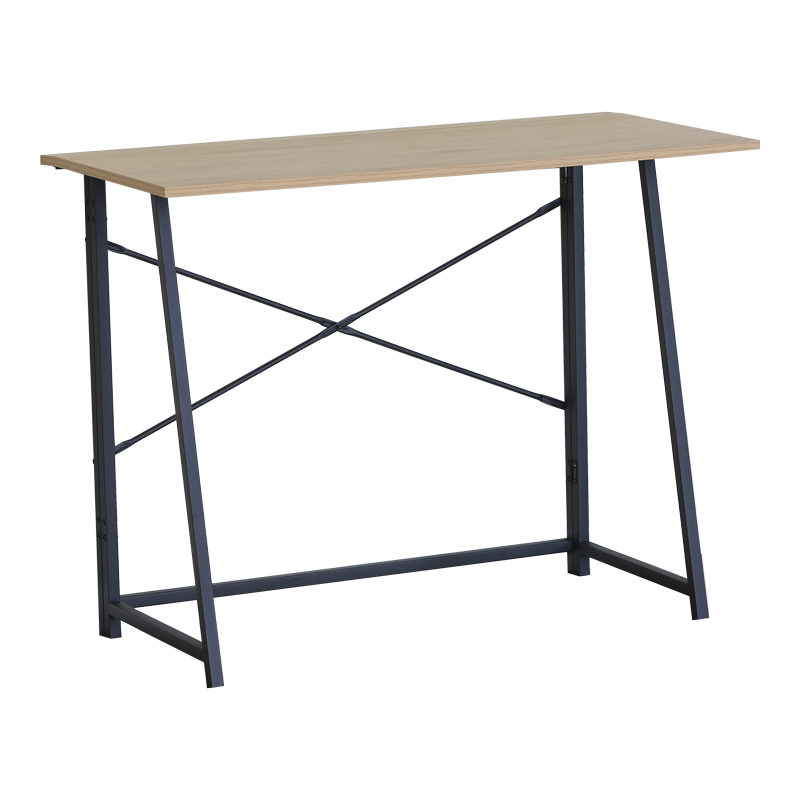 Γραφείο εργασίας Siklo  πτυσσόμενο oak- μαύρο μέταλλο 100x46x75.5εκ