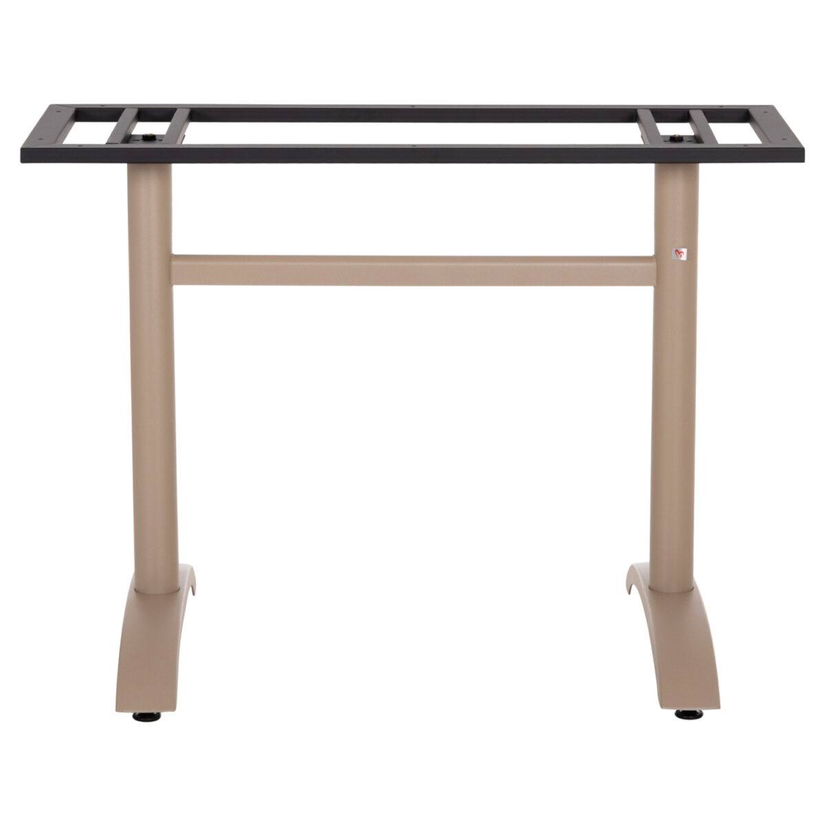 ΒΑΣΗ ΤΡΑΠΕΖΙΟΥ ΑΛΟΥΜΙΝΙΟΥ ΔΙΣΤΗΛΗ HM461.25 CAPPUCINO ΜΕ ΡΕΓΟΥΛΑΤΟΡΟΥΣ 100Χ60Χ73Υεκ. - Image 3