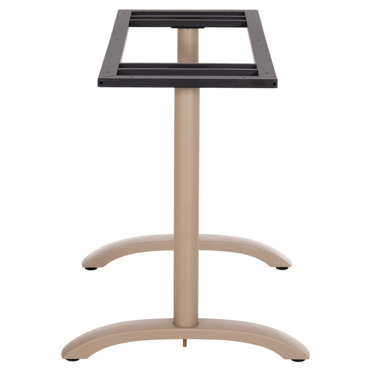 ΒΑΣΗ ΤΡΑΠΕΖΙΟΥ ΑΛΟΥΜΙΝΙΟΥ ΔΙΣΤΗΛΗ HM461.25 CAPPUCINO ΜΕ ΡΕΓΟΥΛΑΤΟΡΟΥΣ 100Χ60Χ73Υεκ. - Image 4