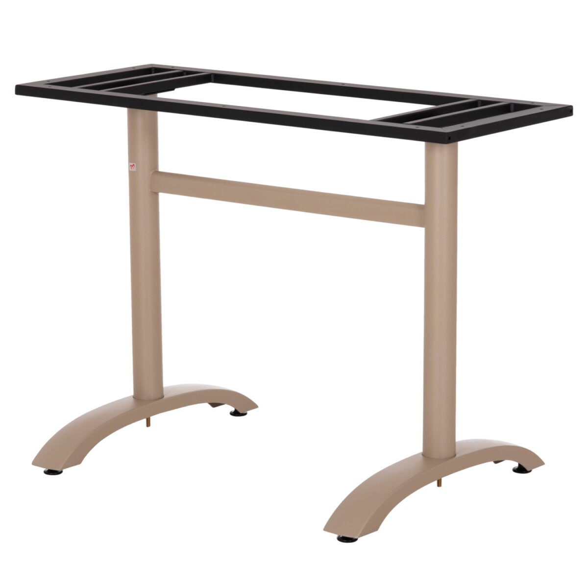 ΒΑΣΗ ΤΡΑΠΕΖΙΟΥ ΑΛΟΥΜΙΝΙΟΥ ΔΙΣΤΗΛΗ HM461.25 CAPPUCINO ΜΕ ΡΕΓΟΥΛΑΤΟΡΟΥΣ 100Χ60Χ73Υεκ. - Image 5