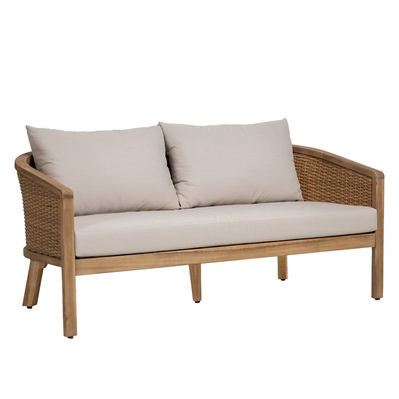 Καναπές Διθέσιος Ella Ξύλο Ακακίας