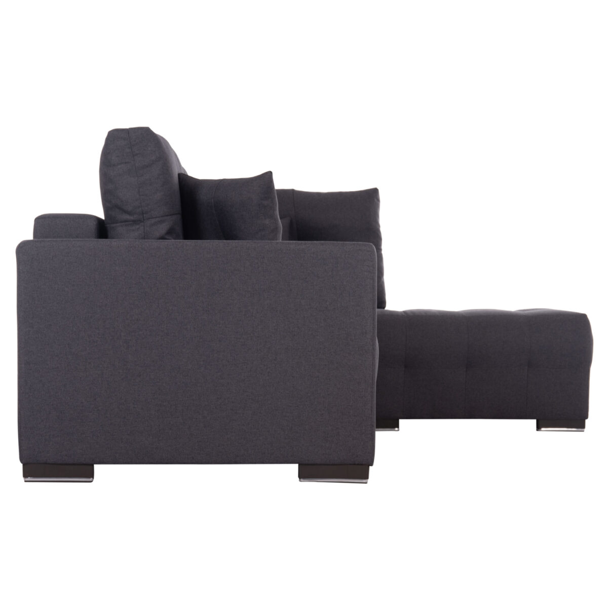 ΓΩΝΙΑΚΟΣ ΚΑΝΑΠΕΣ-ΚΡΕΒΑΤΙ ΜΕ ΑΠΟΘ.ΧΩΡΟ TRENDSTON HM3302.01R ΓΚΡΙ ΥΦΑΣΜΑ 298x177x95Υεκ - Image 5