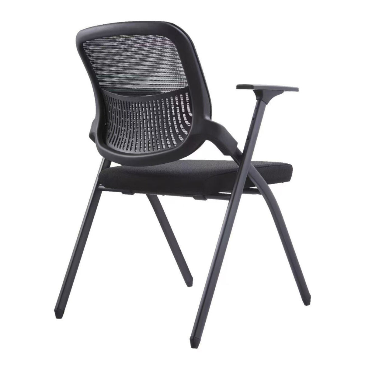 ΚΑΡΕΚΛΑ ΣΥΝΕΔΡΙΟΥ ΠΤΥΣΣΟΜΕΝΗ ΜΕ ΑΝΑΛΟΓΙΟ DENO HM1209.01 MESH ΥΦΑΣΜΑ ΜΑΥΡΟ 60x59x87Υεκ. - Image 4