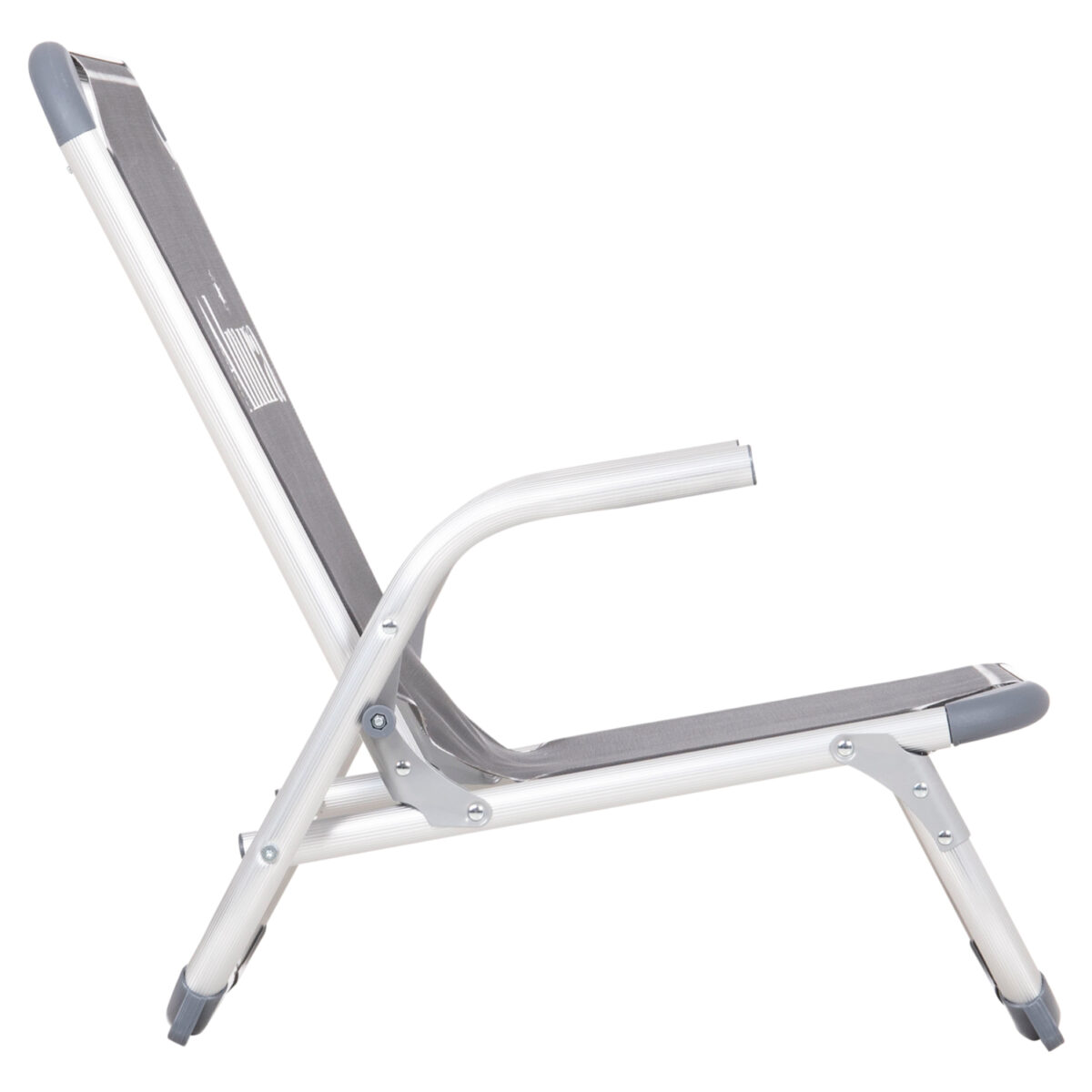 ΚΑΡΕΚΛΑΚΙ ΠΑΡΑΛΙΑΣ ΑΛΟΥΜINIOY ΒΑΡ.ΤΥΠΟΥ ΨΗΛΗ ΠΛΑΤΗ ALMIRA HM5053.10 ΓΚΡΙ 55x71x66Υεκ - Image 4