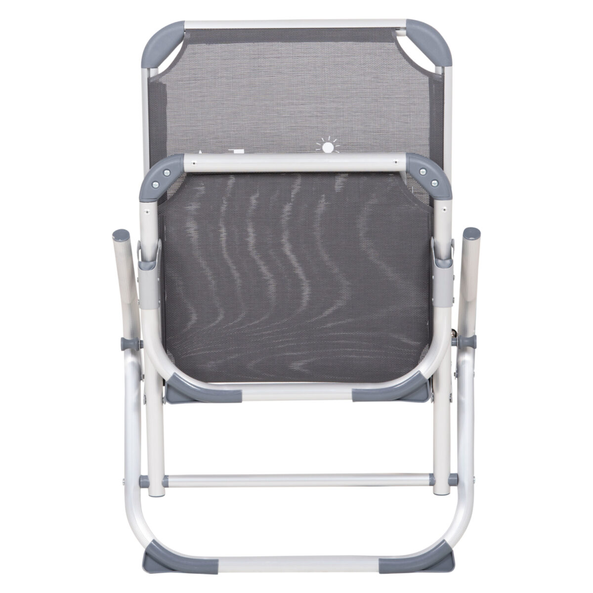 ΚΑΡΕΚΛΑΚΙ ΠΑΡΑΛΙΑΣ ΑΛΟΥΜINIOY ΒΑΡ.ΤΥΠΟΥ ΨΗΛΗ ΠΛΑΤΗ ALMIRA HM5053.10 ΓΚΡΙ 55x71x66Υεκ - Image 6