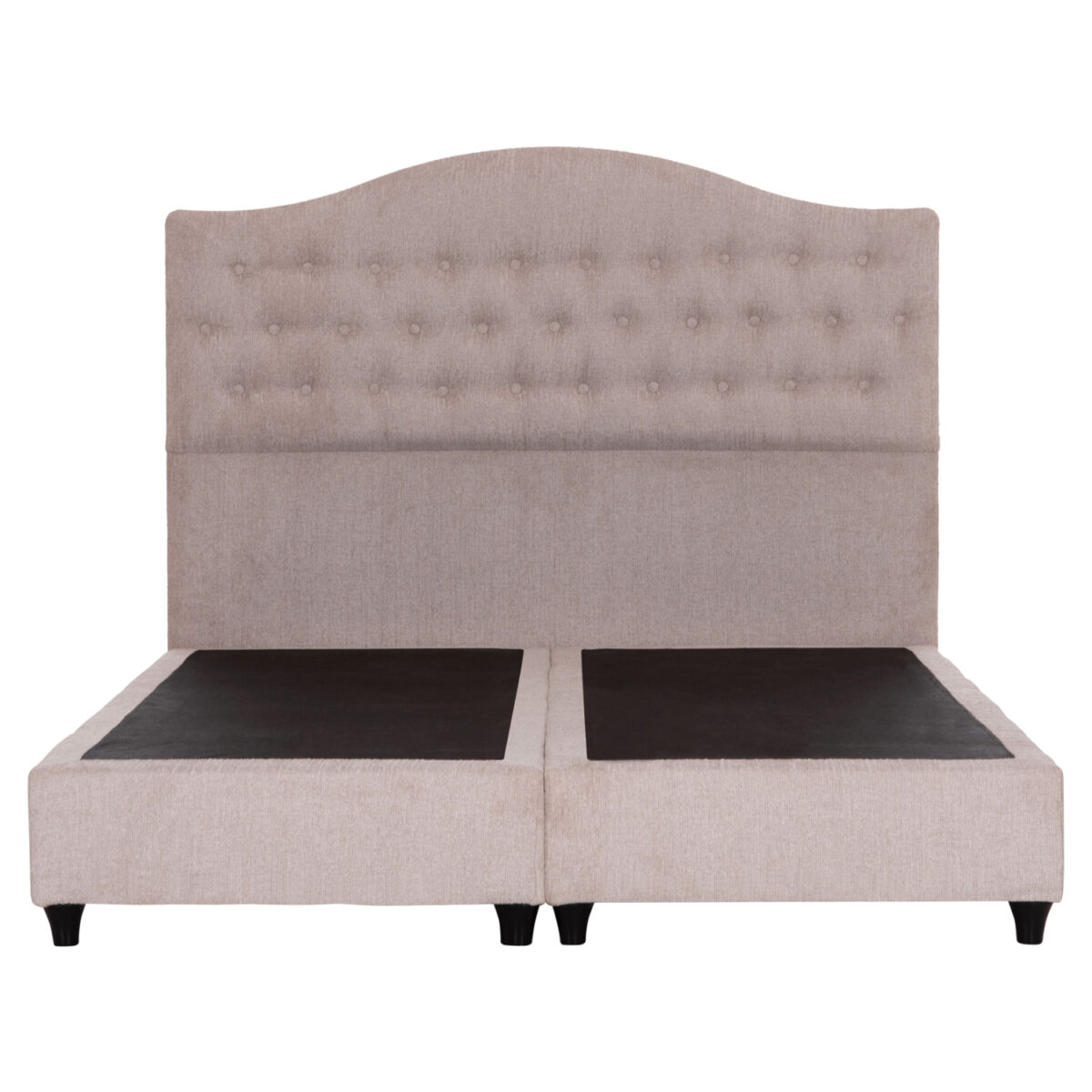 ΚΡΕΒΑΤΙ ΔΙΠΛΟ MALENA HM638.32 ΜΠΕΖ ΥΦΑΣΜΑ- ΓΙΑ ΣΤΡΩΜΑ 150x200εκ. - Image 4