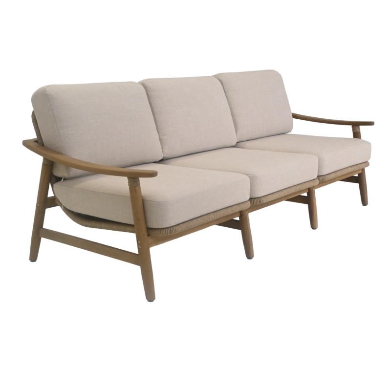 Καναπές Τριθέσιος Malaga Ξύλο Ακακίας