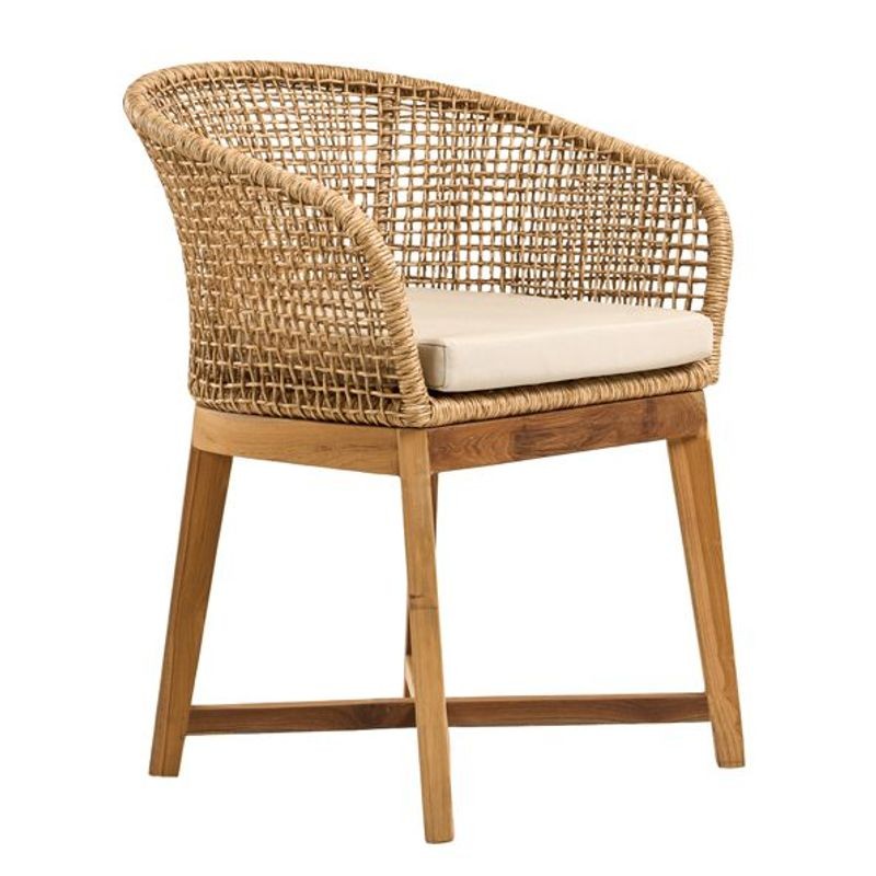 Καρεκλά πολυθρόνα Malibu Ξύλο Teak