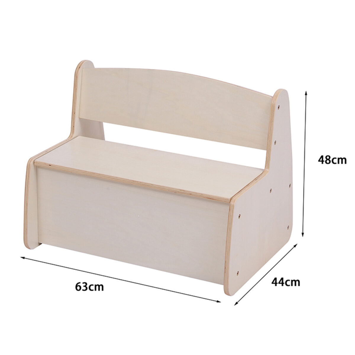 ΠΑΓΚΑΚΙ ΠΑΙΔΙΚΟ ΜΕ ΑΠΟΘ.ΧΩΡΟ RICKI HM18342.01 MDF & ΚΟΝΤΡΑΠΛΑΚΕ ΦΥΣΙΚΟ 63x43x47Υεκ - Image 3