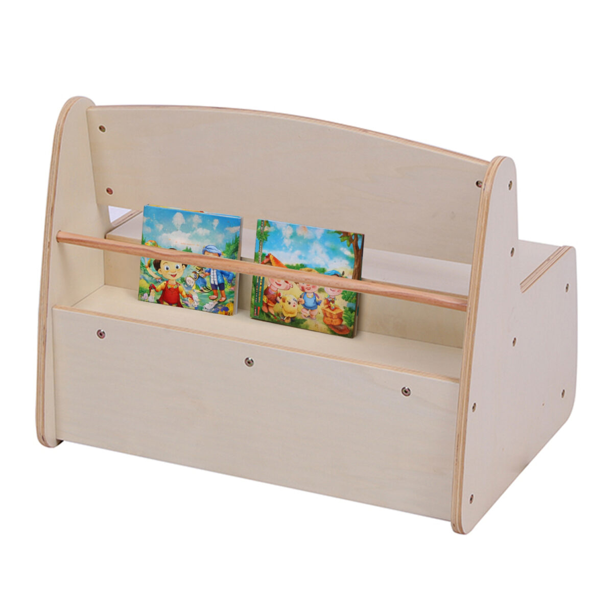 ΠΑΓΚΑΚΙ ΠΑΙΔΙΚΟ ΜΕ ΑΠΟΘ.ΧΩΡΟ RICKI HM18342.01 MDF & ΚΟΝΤΡΑΠΛΑΚΕ ΦΥΣΙΚΟ 63x43x47Υεκ - Image 6