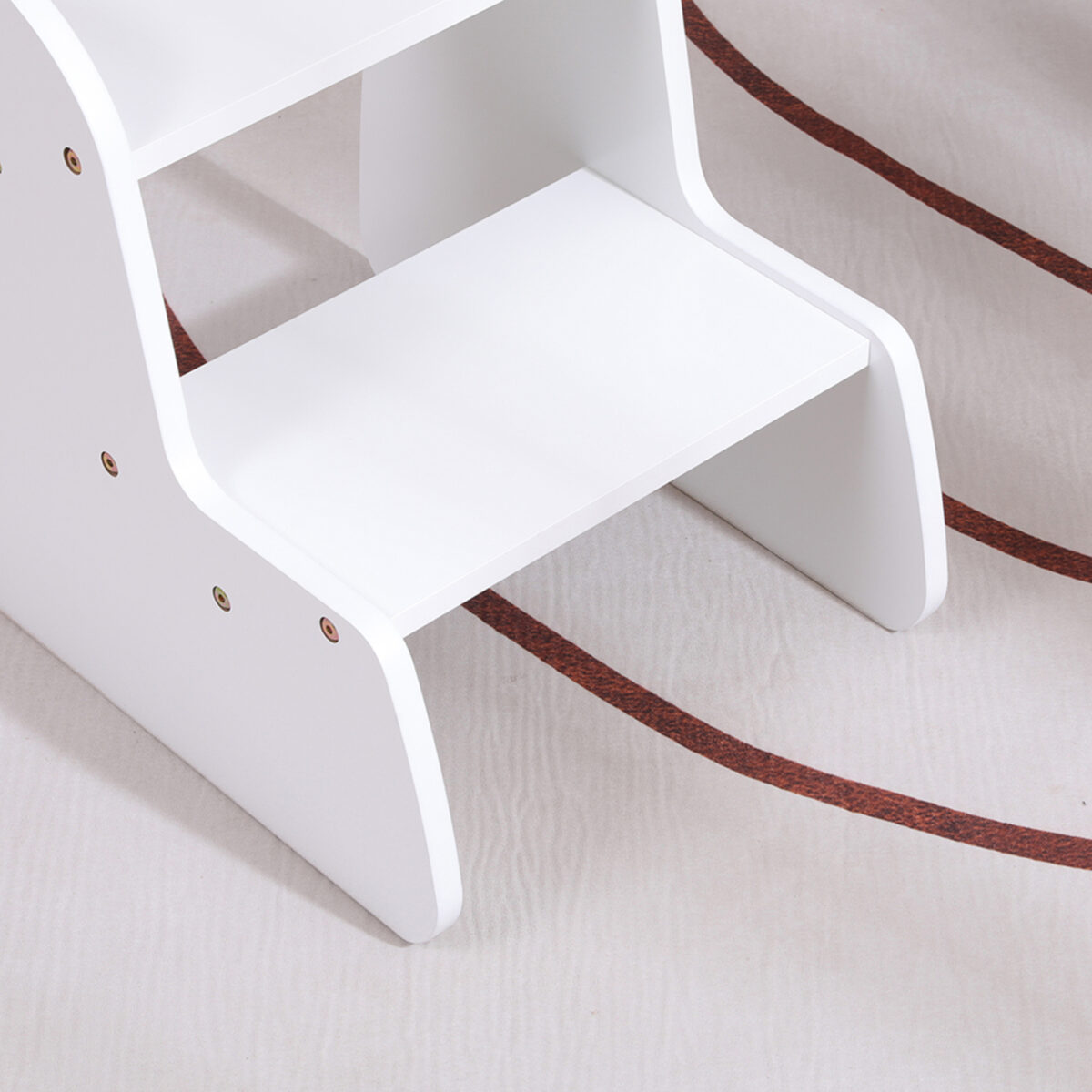 ΠΑΙΔΙΚΗ ΣΚΑΛΑ/ΣΚΑΜΠΟ RICKI HM18340.03 MDF & ΚΟΝΤΡΑΠΛΑΚΕ ΛΕΥΚΟ 33x43.5x40.5Υεκ - Image 7