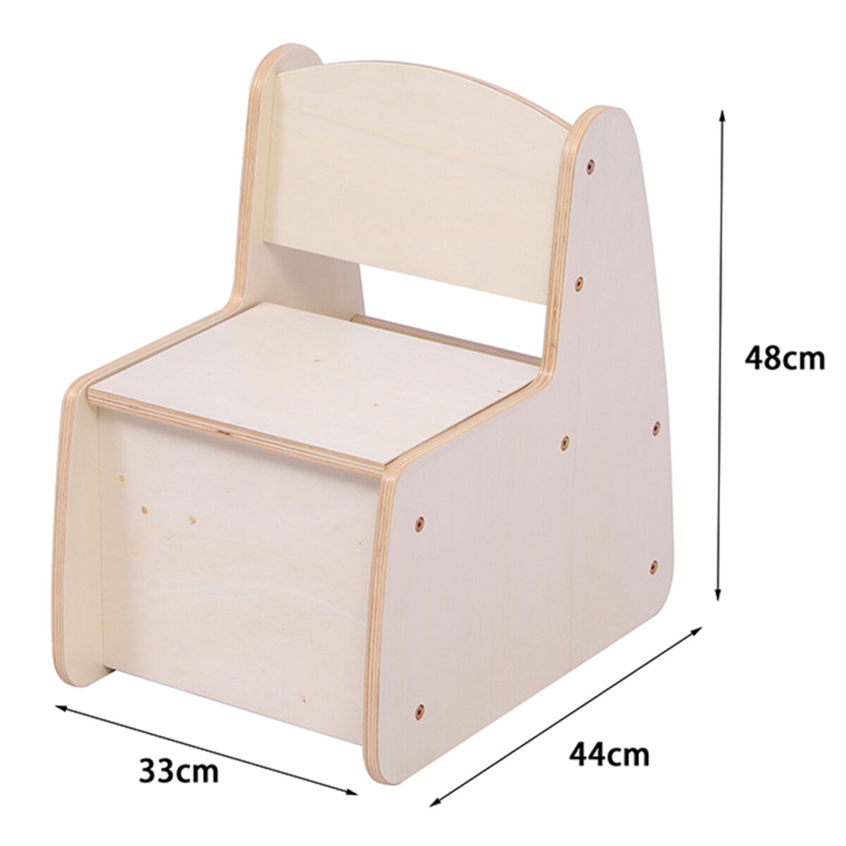 ΠΑΙΔΙΚΟ ΚΑΡΕΚΛΑΚΙ ΜΕ ΑΠΟΘ.ΧΩΡΟ RICKI HM18343.01 ΚΟΝΤΡΑΠΛΑΚΕ/MDF ΦΥΣΙΚΟ 33x43x47Υεκ - Image 3