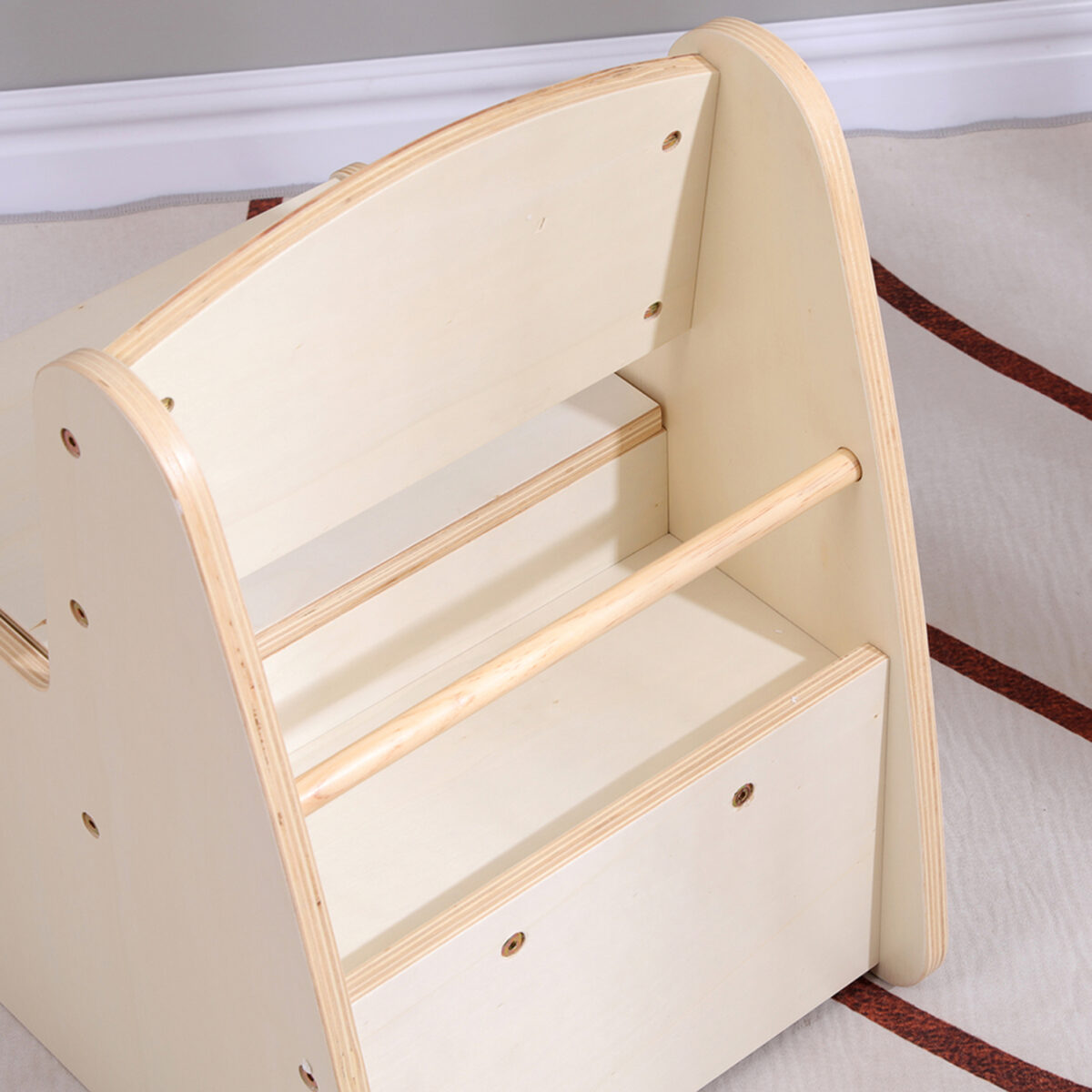 ΠΑΙΔΙΚΟ ΚΑΡΕΚΛΑΚΙ ΜΕ ΑΠΟΘ.ΧΩΡΟ RICKI HM18343.01 ΚΟΝΤΡΑΠΛΑΚΕ/MDF ΦΥΣΙΚΟ 33x43x47Υεκ - Image 8