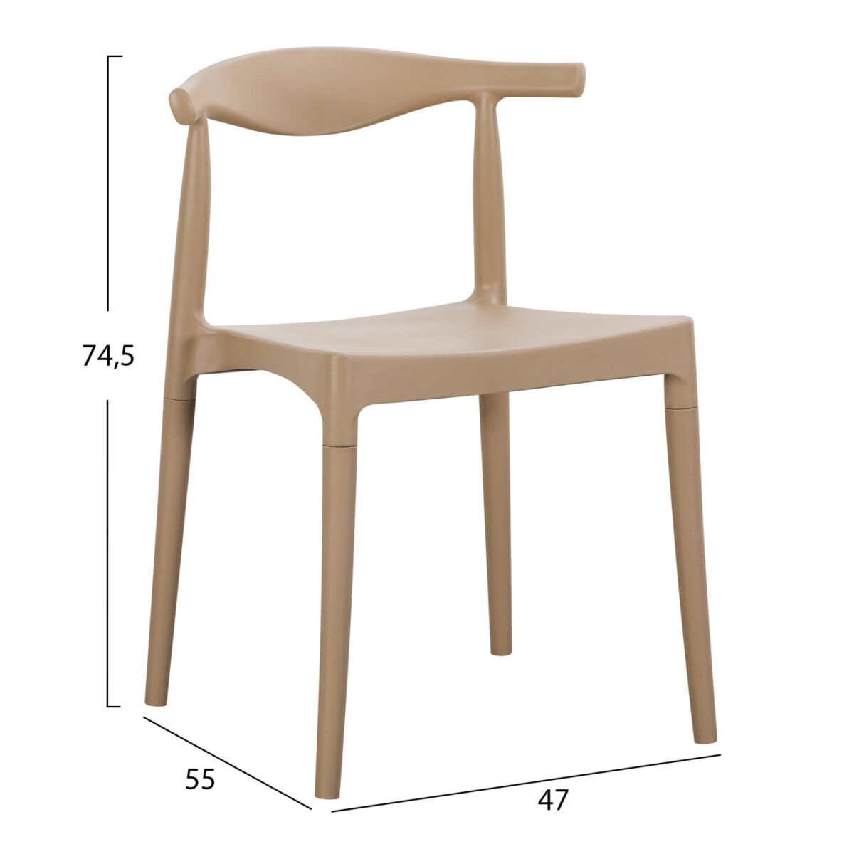 ΠΟΛΥΘΡΟΝΑ ΕΞΩΤ.ΧΩΡΟΥ ALOR HM6624.04 ΠΟΛΥΠΡΟΠΥΛΕΝΙΟ ΚΑΠΟΥΤΣΙΝΟ 47x55x74.5Υεκ - Image 2