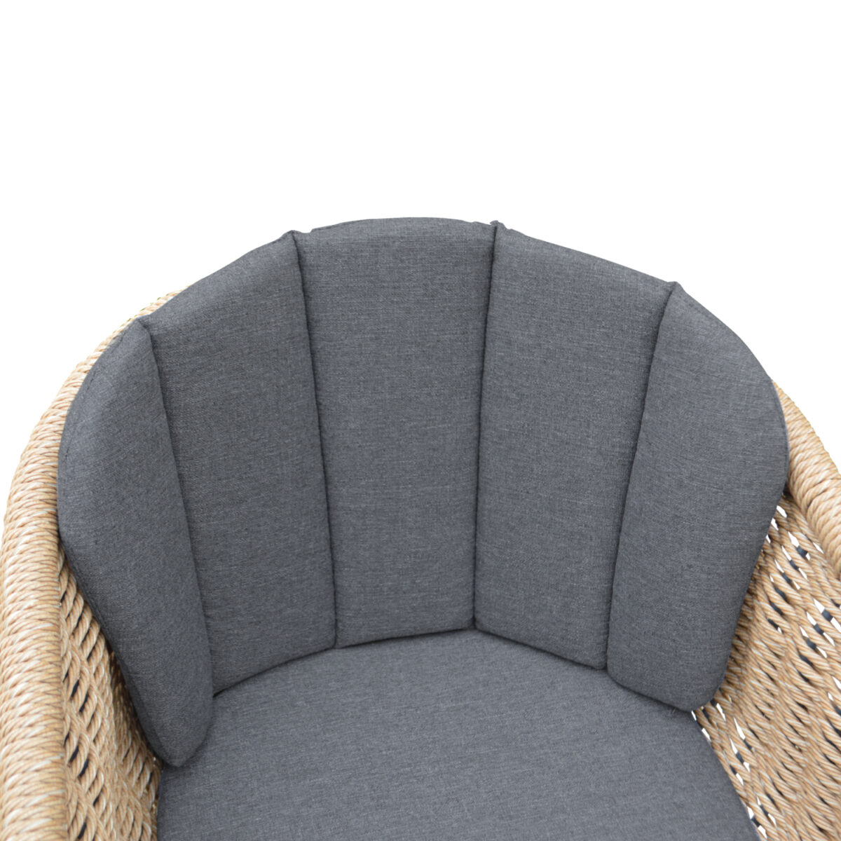 ΠΟΛΥΘΡΟΝΑ VICTUS HM6559.01 ΑΛΟΥΜΙΝΙΟ & ΜΑΞΙΛΑΡΙΑ ΓΚΡΙ-TWIST WICKER 59x68.5x75Yεκ - Image 5