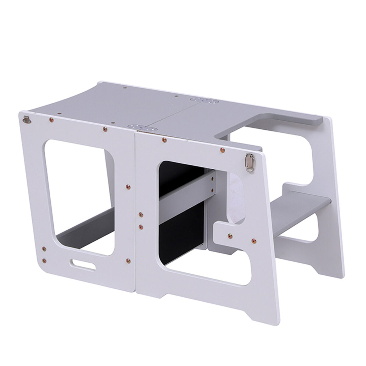 ΠΥΡΓΟΣ ΕΚΜΑΘΗΣΗΣ ΜΕ ΠΙΝΑΚΑ RICKI HM18345.03 ΞΥΛΟ ΠΕΥΚΟΥ ΛΕΥΚΟ/ΓΚΡΙ 37x40x84Υεκ - Image 6