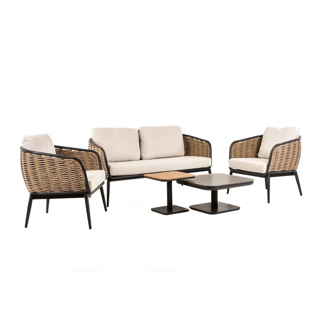 Σετ καθιστικού Rococo 5Τμχ Αλουμίνιου