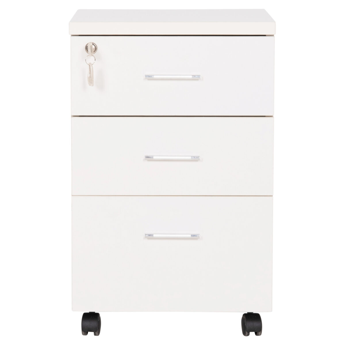 ΣΥΡΤΑΡΙΕΡΑ ΓΡΑΦΕΙΟΥ ΜΕ ΚΛΕΙΔΑΡΙΑ VANCE HM2159 ΛΕΥΚΗ ΜΕΛΑΜΙΝΗ-ΡΟΔΑΚΙΑ 39x40x60Υεκ. - Image 3