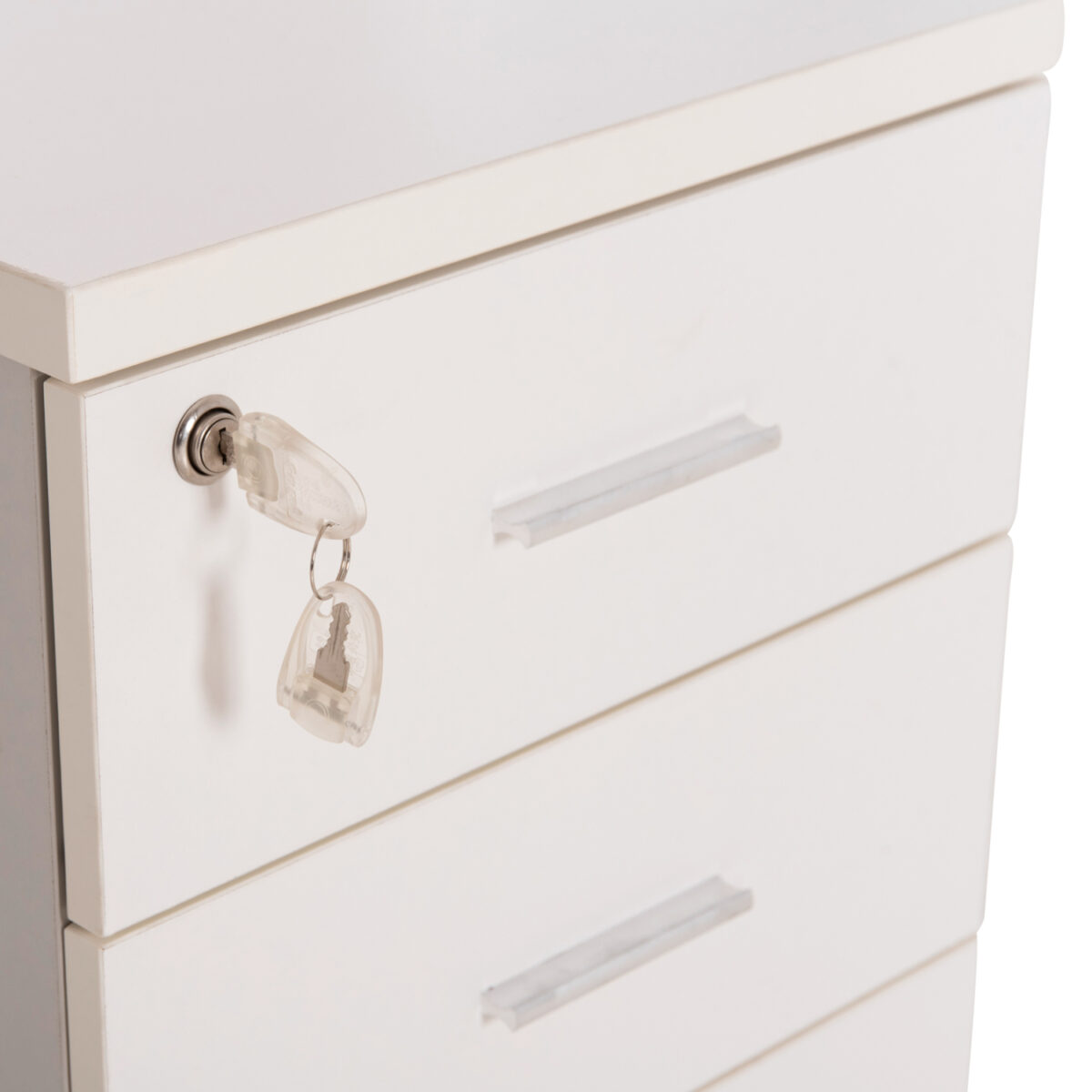 ΣΥΡΤΑΡΙΕΡΑ ΓΡΑΦΕΙΟΥ ΜΕ ΚΛΕΙΔΑΡΙΑ VANCE HM2159 ΛΕΥΚΗ ΜΕΛΑΜΙΝΗ-ΡΟΔΑΚΙΑ 39x40x60Υεκ. - Image 7