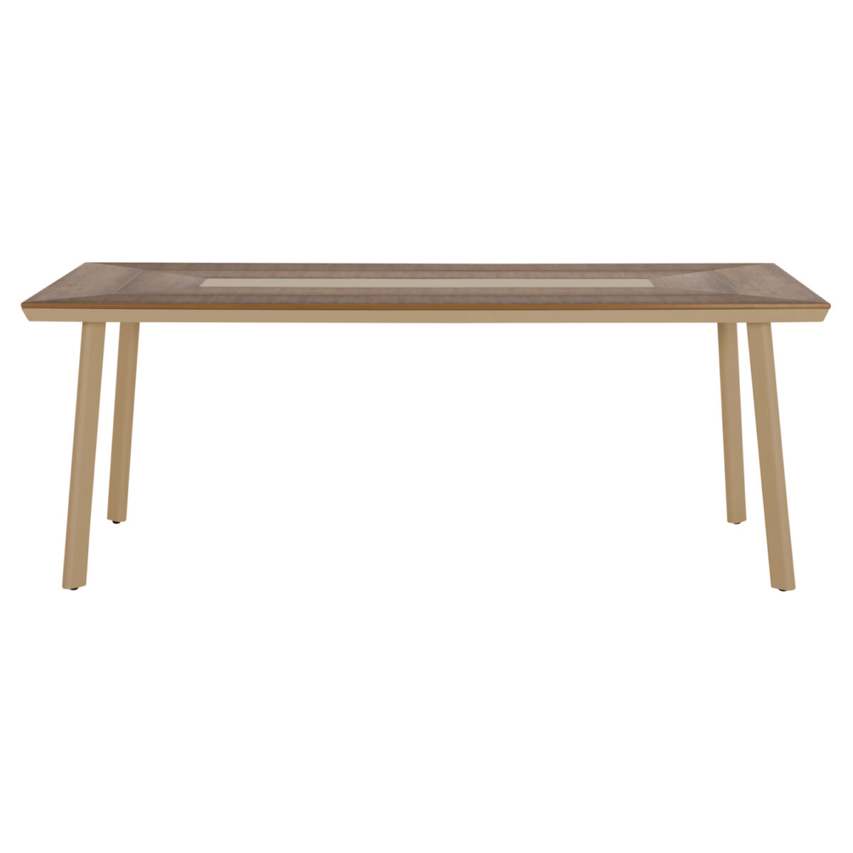 ΤΡΑΠΕΖΙ ΑΛΟΥΜΙΝΙΟΥ TABER HM5131.04 ΚΑΠΟΥΤΣΙΝΟ ΜΕ POLYWOOD TOP 200x100x75Υεκ - Image 3