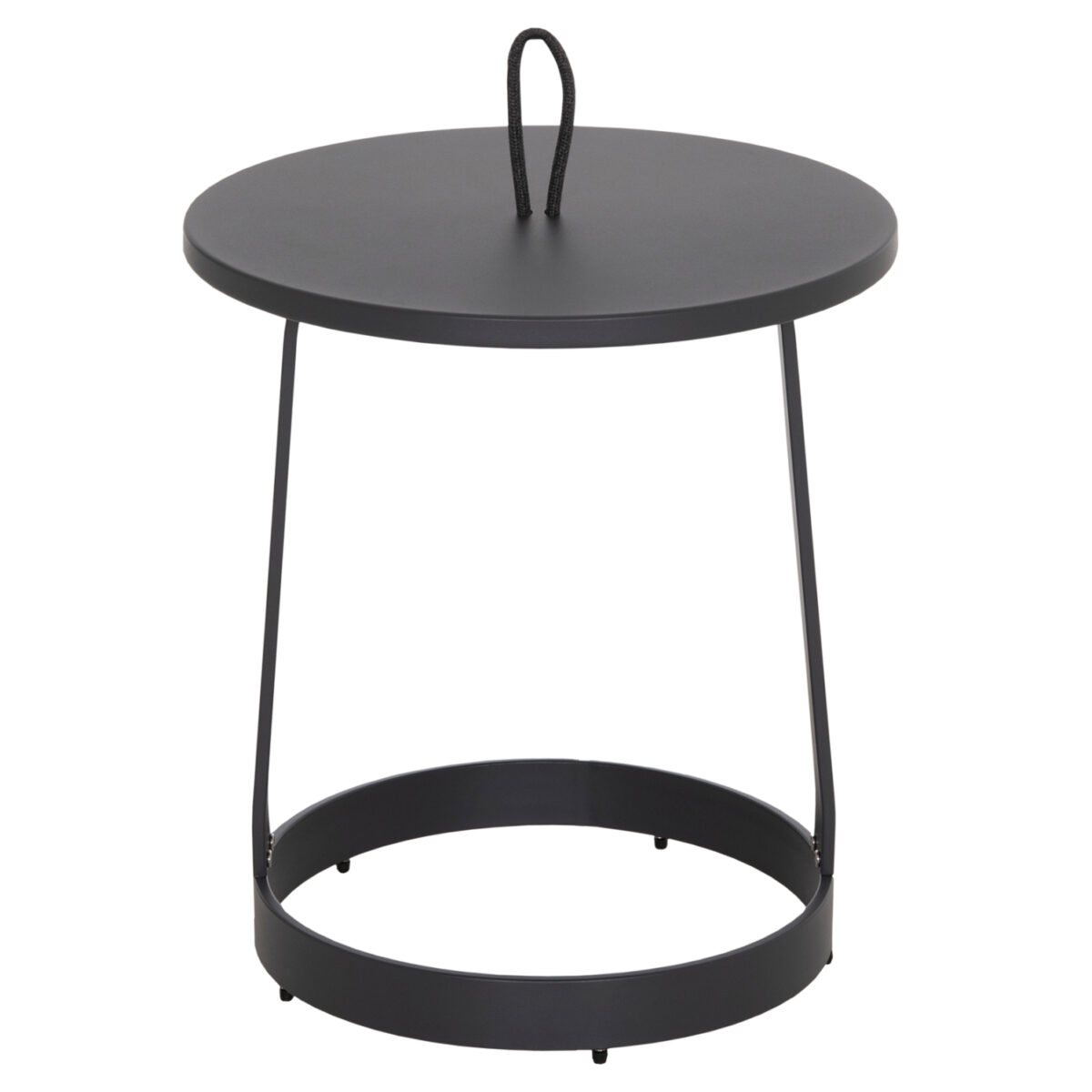 ΤΡΑΠΕΖΙ ΒΟΗΘΗΤΙΚΟ ΕΞ.ΧΩΡΟΥ MINO HM6432.01 ΑΛΟΥΜΙΝΙΟ & ΣΧΟΙΝΙ ΓΚΡΙ Φ47x53Υεκ - Image 3