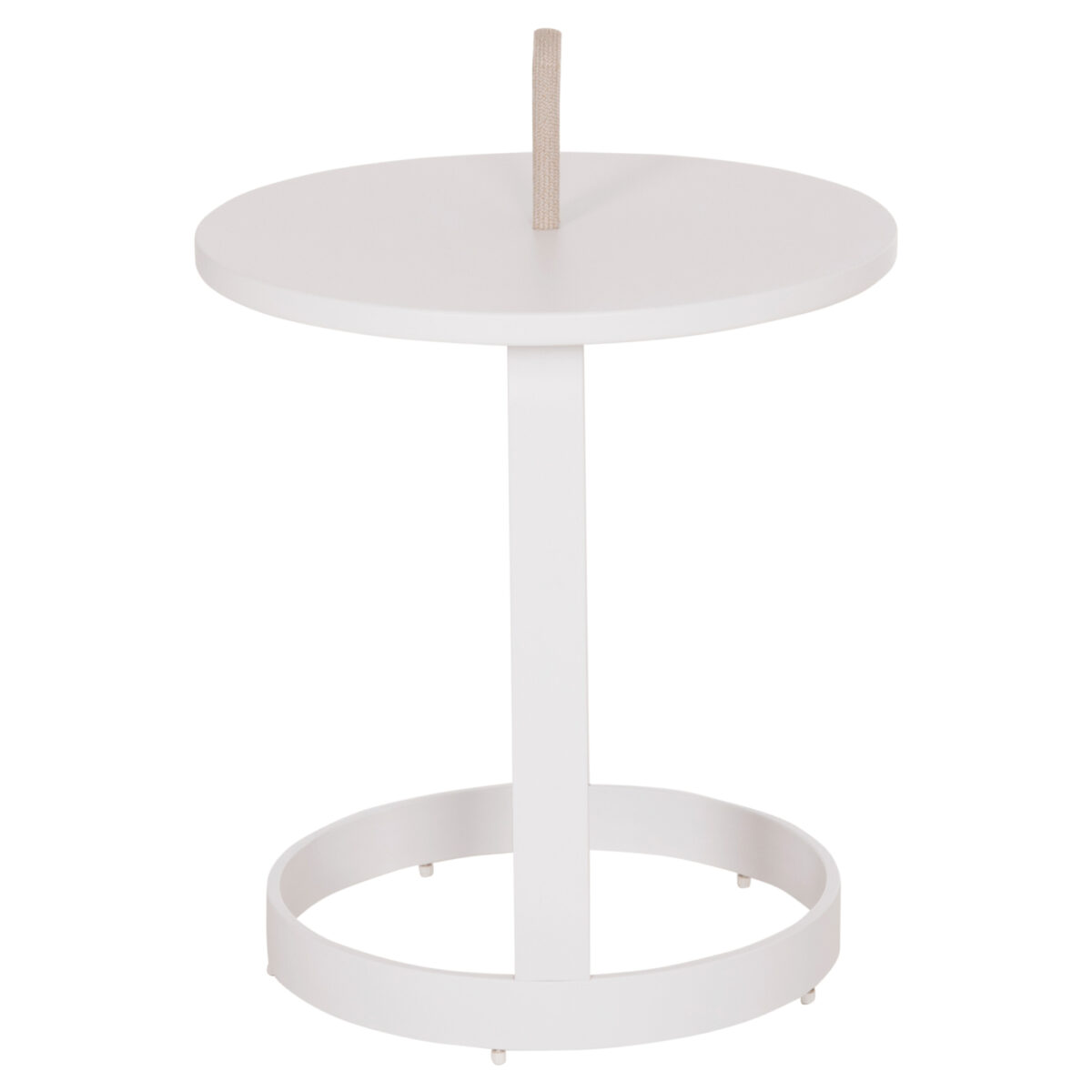 ΤΡΑΠΕΖΙ ΒΟΗΘΗΤΙΚΟ ΕΞ.ΧΩΡΟΥ MINO HM6432.02 ΑΛΟΥΜΙΝΙΟ ΛΕΥΚΟ & ΣΧΟΙΝΙ ΜΠΕΖ Φ47x53Υεκ - Image 4