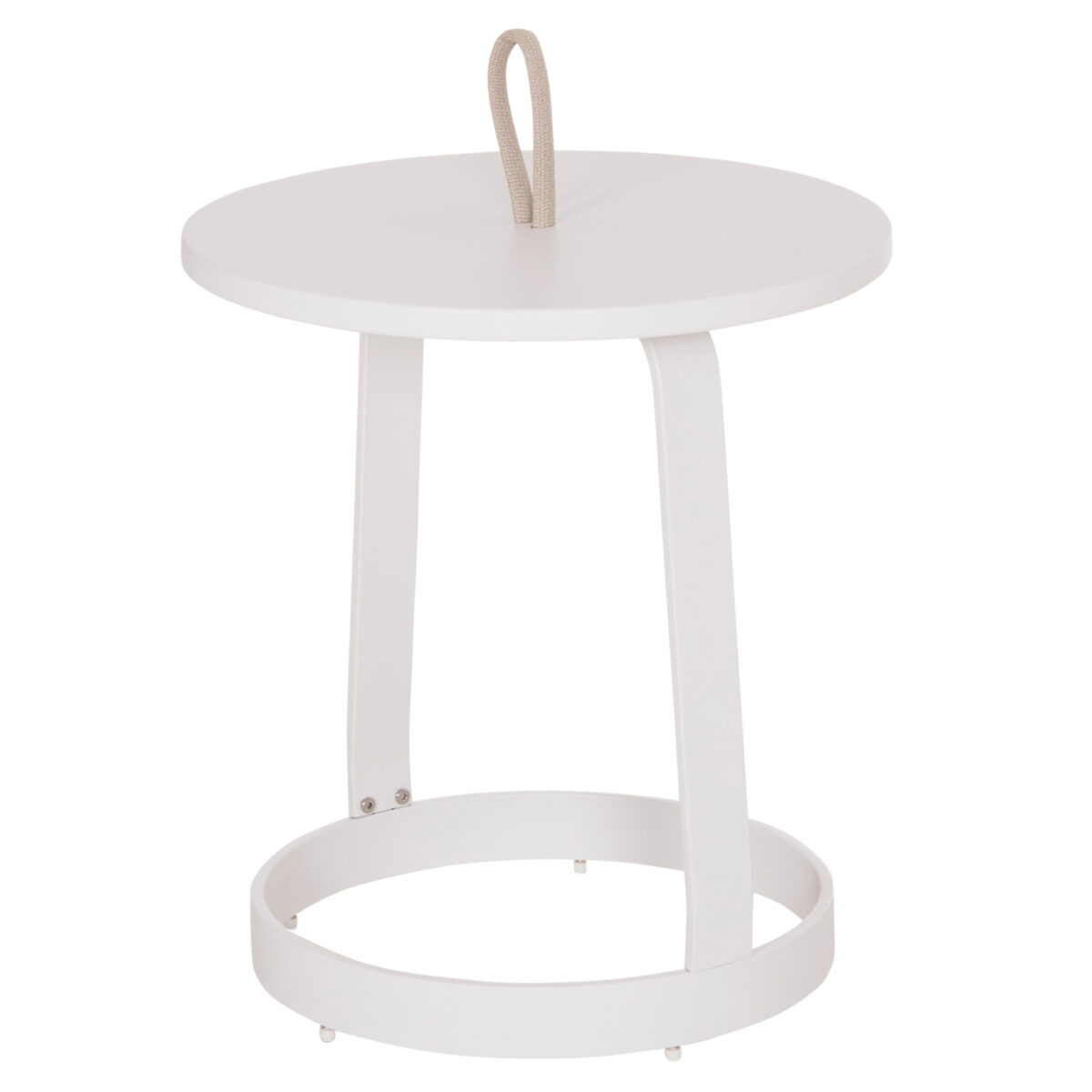 ΤΡΑΠΕΖΙ ΒΟΗΘΗΤΙΚΟ ΕΞ.ΧΩΡΟΥ MINO HM6432.02 ΑΛΟΥΜΙΝΙΟ ΛΕΥΚΟ & ΣΧΟΙΝΙ ΜΠΕΖ Φ47x53Υεκ - Image 6