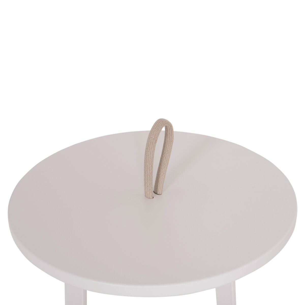 ΤΡΑΠΕΖΙ ΒΟΗΘΗΤΙΚΟ ΕΞ.ΧΩΡΟΥ MINO HM6432.02 ΑΛΟΥΜΙΝΙΟ ΛΕΥΚΟ & ΣΧΟΙΝΙ ΜΠΕΖ Φ47x53Υεκ - Image 7