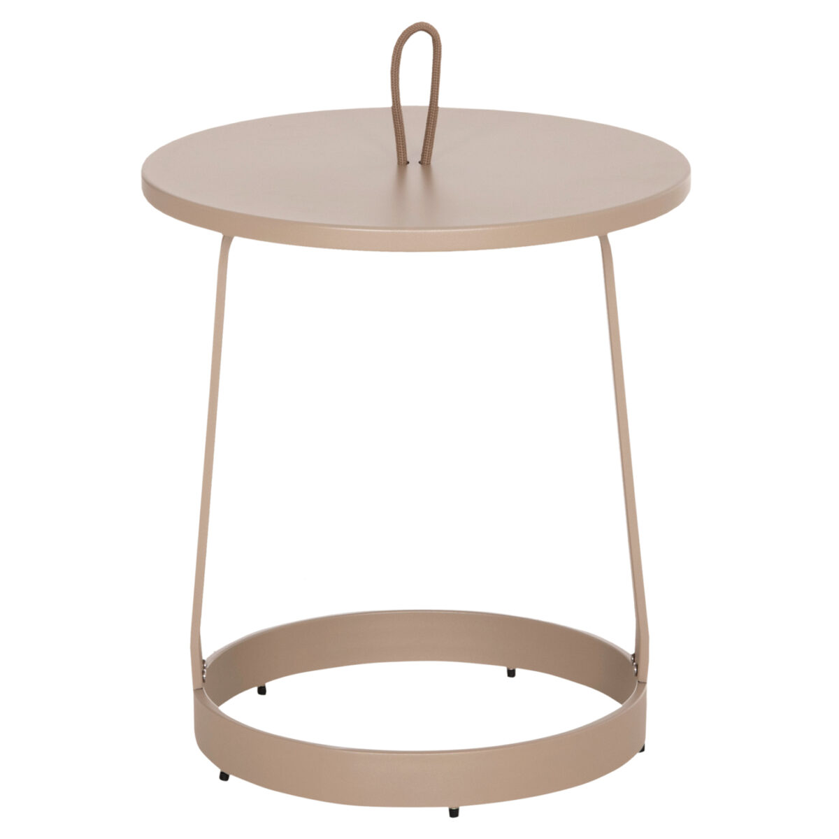 ΤΡΑΠΕΖΙ ΒΟΗΘΗΤΙΚΟ ΕΞ.ΧΩΡΟΥ MINO HM6432.03 ΑΛΟΥΜΙΝΙΟ & ΣΧΟΙΝΙ ΚΑΠΟΥΤΣΙΝΟ Φ47x53Υεκ - Image 3