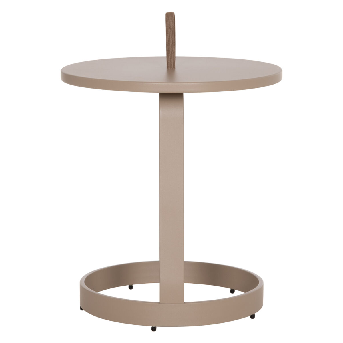 ΤΡΑΠΕΖΙ ΒΟΗΘΗΤΙΚΟ ΕΞ.ΧΩΡΟΥ MINO HM6432.03 ΑΛΟΥΜΙΝΙΟ & ΣΧΟΙΝΙ ΚΑΠΟΥΤΣΙΝΟ Φ47x53Υεκ - Image 4