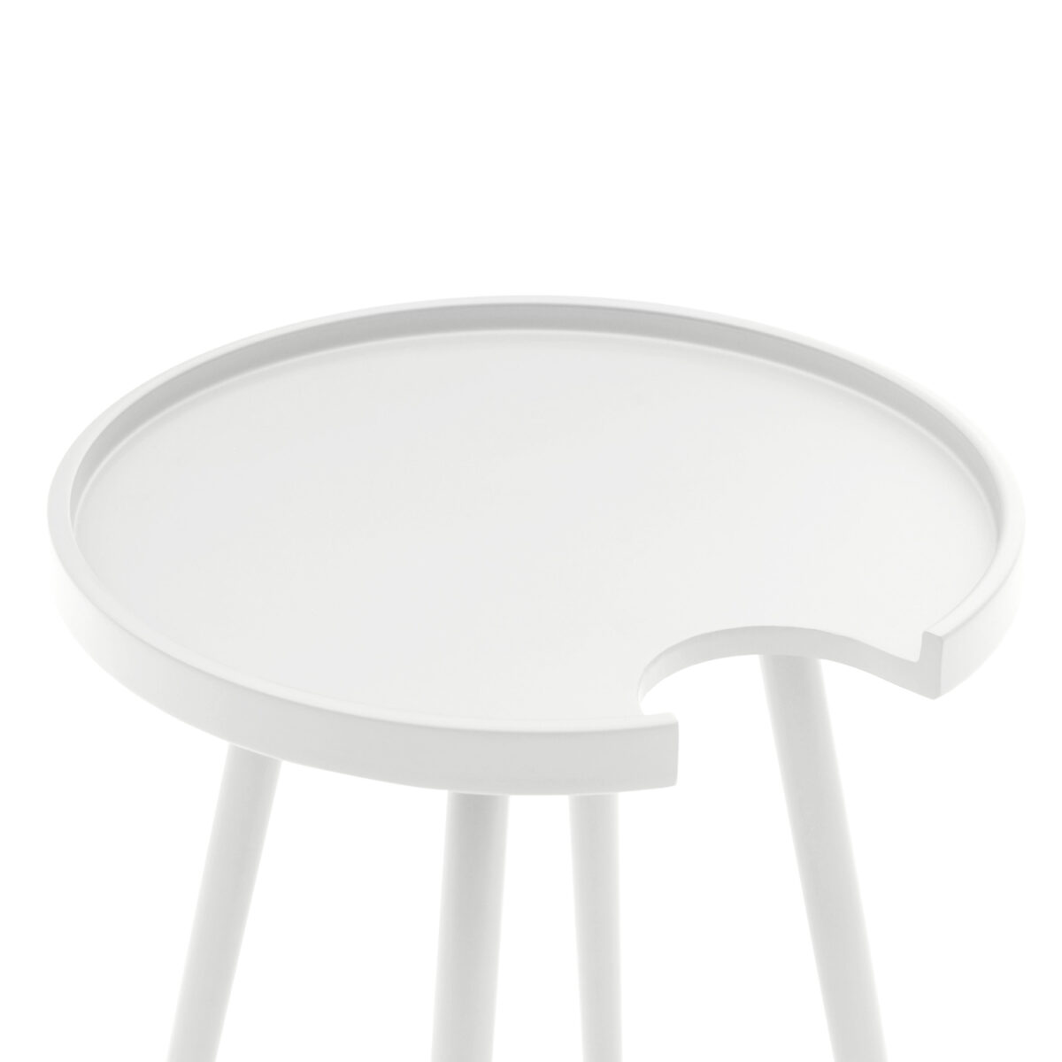 ΤΡΑΠΕΖΙ ΒΟΗΘΗΤΙΚΟ ΣΤΡΟΓΓΥΛΟ ΕΞ.ΧΩΡΟΥ TEROC HM6433.02 ΑΛΟΥΜΙΝΙΟ ΛΕΥΚΟ Φ47x53Υεκ - Image 3