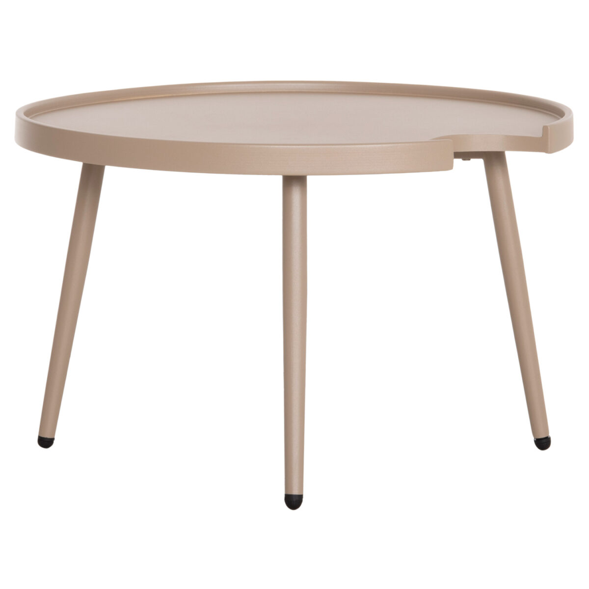 ΤΡΑΠΕΖΙ ΜΕΣΗΣ ΣΤΡΟΓΓΥΛΟ ΕΞ.ΧΩΡΟΥ TEROC HM6434.03 ΑΛΟΥΜΙΝΙΟ ΚΑΠΟΥΤΣΙΝΟ Φ70x44Υεκ - Image 3