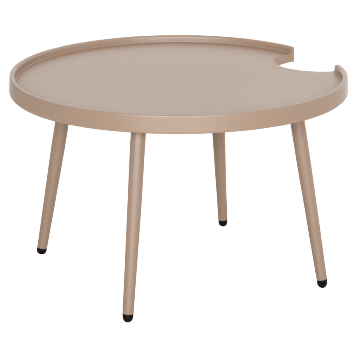 ΤΡΑΠΕΖΙ ΜΕΣΗΣ ΣΤΡΟΓΓΥΛΟ ΕΞ.ΧΩΡΟΥ TEROC HM6434.03 ΑΛΟΥΜΙΝΙΟ ΚΑΠΟΥΤΣΙΝΟ Φ70x44Υεκ - Image 5