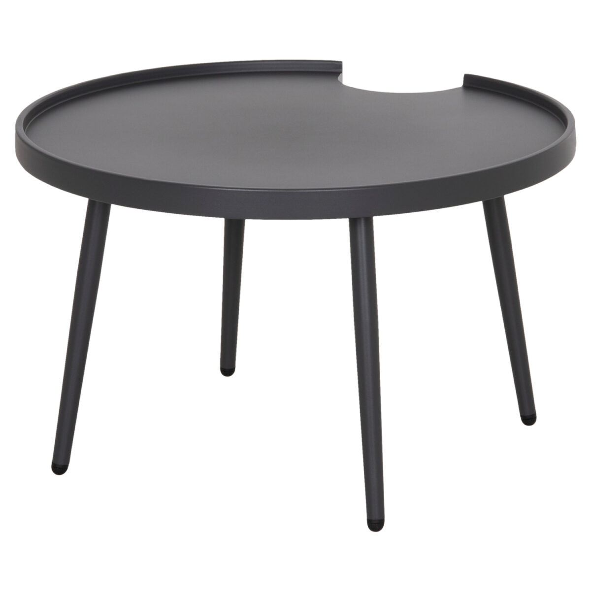 ΤΡΑΠΕΖΙ ΜΕΣΗΣ ΣΤΡΟΓΓΥΛΟ ΕΞ.ΧΩΡΟΥ TEROC HM6434.01 ΑΛΟΥΜΙΝΙΟ ΓΚΡΙ Φ70x44Υεκ - Image 6