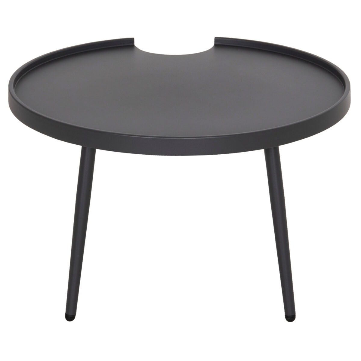 ΤΡΑΠΕΖΙ ΜΕΣΗΣ ΣΤΡΟΓΓΥΛΟ ΕΞ.ΧΩΡΟΥ TEROC HM6434.01 ΑΛΟΥΜΙΝΙΟ ΓΚΡΙ Φ70x44Υεκ - Image 7