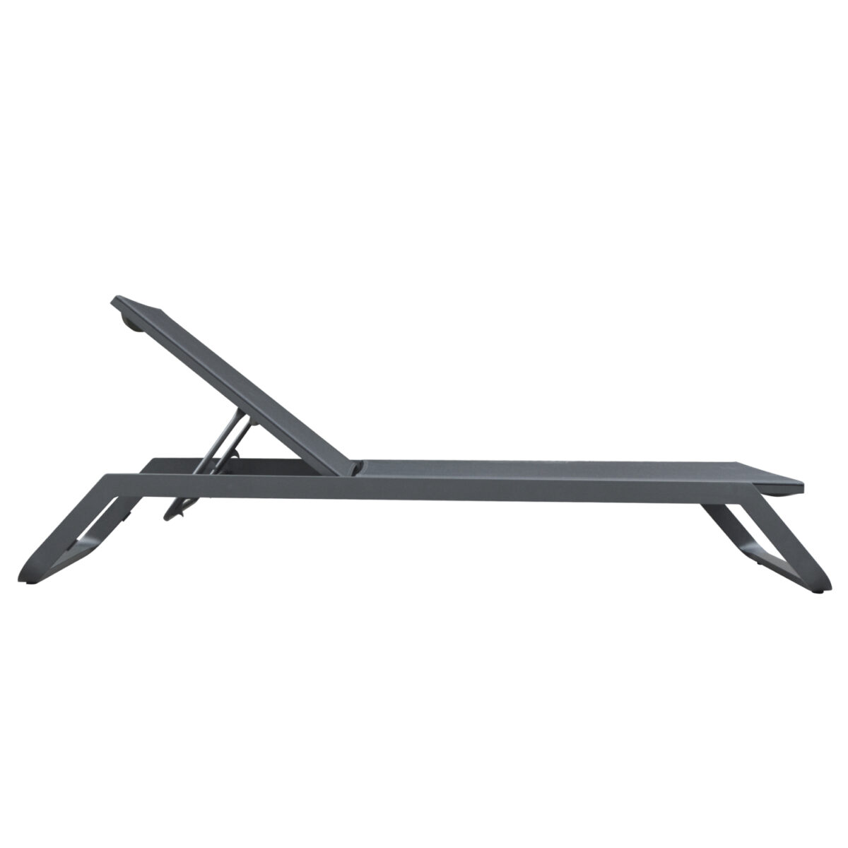 ΞΑΠΛΩΣΤΡΑ ΑΛΟΥΜΙΝΙΟΥ MARIMAR HM6562.01 ΣΚΕΛΕΤΟΣ & TEXTILENE ΓΚΡΙ 218x67x31Υεκ - Image 3