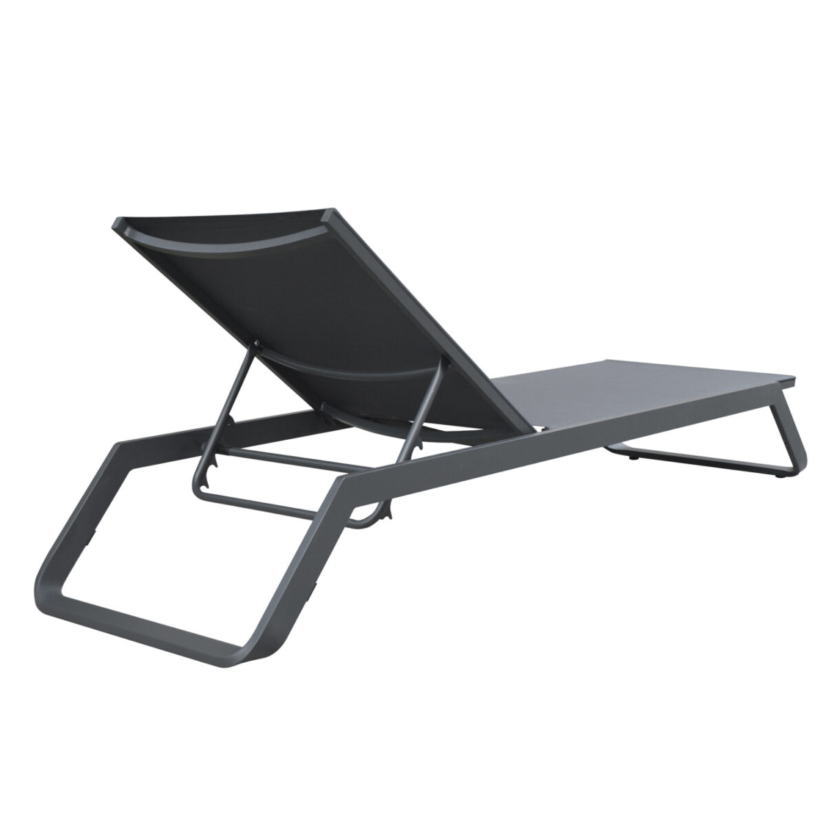 ΞΑΠΛΩΣΤΡΑ ΑΛΟΥΜΙΝΙΟΥ MARIMAR HM6562.01 ΣΚΕΛΕΤΟΣ & TEXTILENE ΓΚΡΙ 218x67x31Υεκ - Image 4